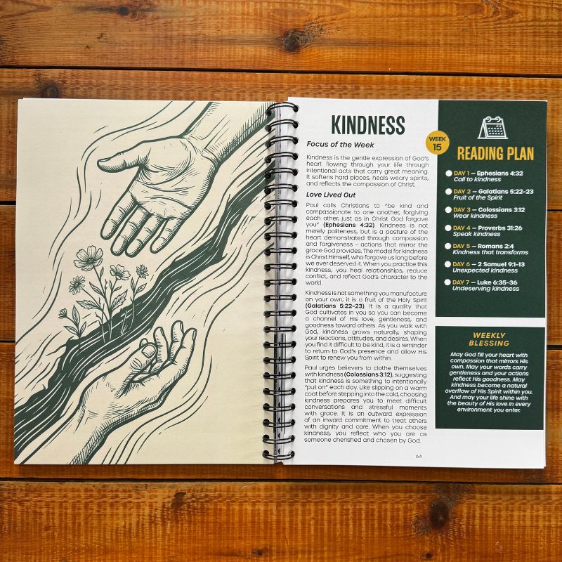 Bible study techniques - table of contents with 26 organized weekly themes